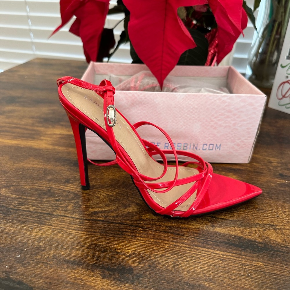 Pointed Strappy Stiletto Heels